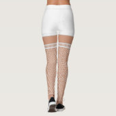 ホワイトウェディングモノグラム フェイクフィッシュネットレギンス レギンス (裏面)