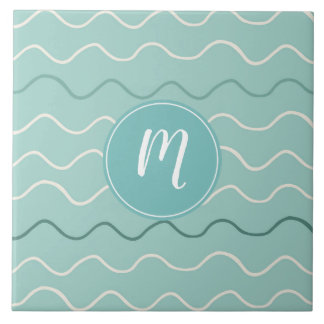 ホワイトウェーブパターン タイル