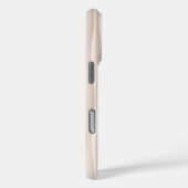 ホワイトウェーブパターン – ミニマリスト抽象デザイン Case-Mate iPhoneケース (裏面 / 右)