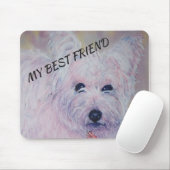 ホワイトウエストハイランドテリア マウスパッド (マウス)