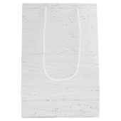 ホワイトウォッシュウッドのバフアロープレイドの喜び ミディアムペーパーバッグ (裏面)