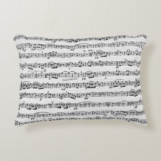 ホワイトウォッシュウッドの楽譜 アクセントクッション (正面)