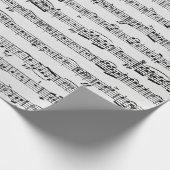 ホワイトウォッシュウッドの楽譜 ラッピングペーパー (角)