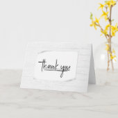 ホワイトウォッシュウッドサンキューカード カード (黄色い花)