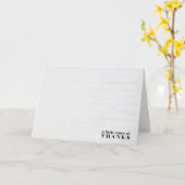 ホワイトウォッシュウッドサンキュー カード (黄色い花)