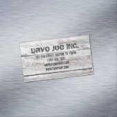 ホワイトウォッシュウッド大工の手作り建築 マグネット名刺 (インサイチュ)