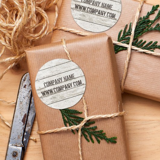 ホワイトウォッシュウッド大工の手作り建築 ラウンドシール