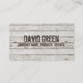 ホワイトウォッシュウッド大工の手作り建築 名刺