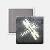 ホワイトウォッシュトンボ マグネット (正面/裏面)