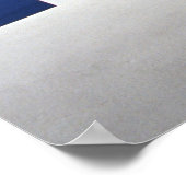 ホワイトウォッシュドームサントリーニ教会 ポスター (角)