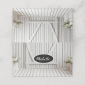 ホワイトウォッシュファームハウスミニマリストテーブル座席表 プレイスカード (外部開封)