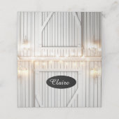 ホワイトウォッシュファームハウスライツテーブル座席表 プレイスカード (外部開封)