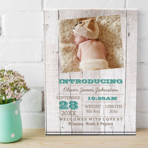 ホワイトウォッシュブルー誕生のお知らせ フォトブロック