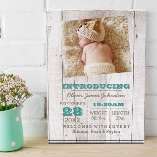 ホワイトウォッシュブルー誕生のお知らせ フォトブロック