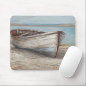 ホワイトウォッシュボートが岸に マウスパッド (マウス)