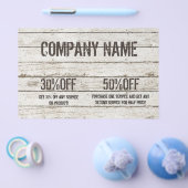 ホワイトウォッシュ ウッド 大工 手入れ DIY 建設 チラシ (シングル)