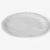 ホワイトウォッシュ スレート ウッド ホワイト ボード ペーパープレート (アングル)