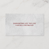 ホワイトウォッ絵を描シュー、画家&デコレータ 名刺 (正面)