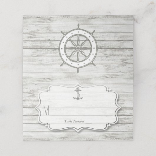 ホワイトウォッ航海のクウッドビーチ結婚式コレクション プレイスカード (外部開封)