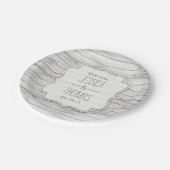 ホワイトウォッ航海のクウッドビーチ結婚式コレクション ペーパープレート (アングル)