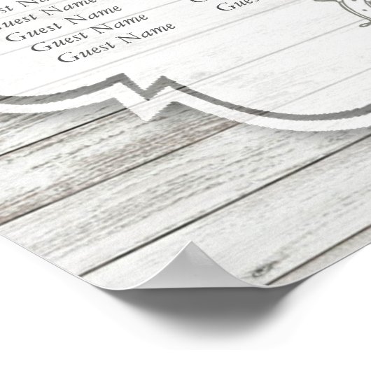 ホワイトウォッ航海のクウッドビーチ結婚式コレクション ポスター (角)