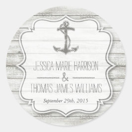 ホワイトウォッ航海のクウッドビーチ結婚式コレクション ラウンドシール