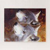 ホワイトウォルフポートレートパズル ジグソーパズル (横)