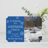 ホワイトウォーターのクリスマスを夢見て フォトカード 招待状 (スタンド正面)