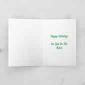 ホワイトウォーターのクリスマスグリーティングカードの夢を見る カード (内部)