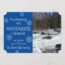ホワイトウォーターのクリスマス フォトカードを夢見て