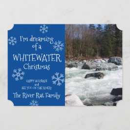 ホワイトウォーターのクリスマス フォトカードを夢見て 招待状