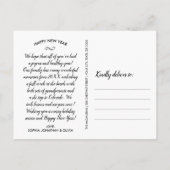 ホワイトウォーターの色賛美フローラホリデーフォト ポストカード (裏面)