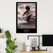 ホワイトウォーターカヤック ポスター (ホームオフィス)