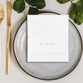 ホワイトウォーターカラーカボンプキンサンクスギビング プレイスカード