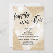 ホワイトウォーターカラーハート ハッピーエバーラフター バルーン 招待状 (正面)