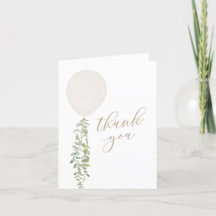 ホワイトウォーターカラーバルーン ユーカリ ベビーシャワー