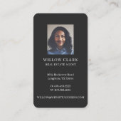 ホワイトウォーターカラーフロントドアリース実在エテート 名刺 (裏面)