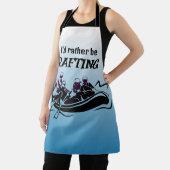 ホワイトウォーターラフティングデザインオールオーバープリントエプロン エプロン (インサイチュ)