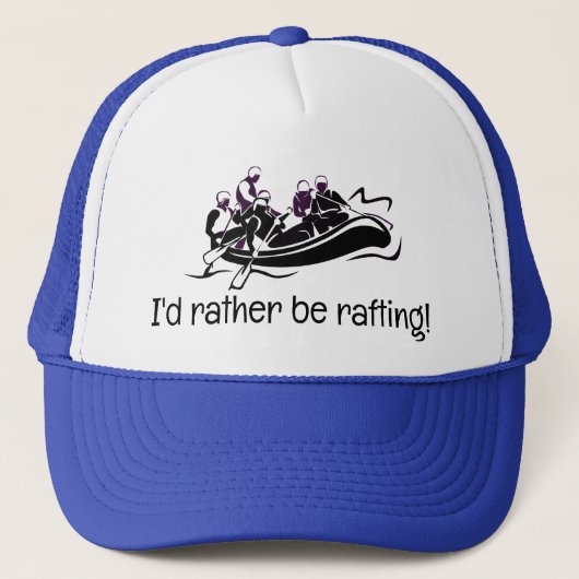 ホワイトウォーターラフティングデザインハット キャップ (正面)