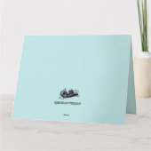 ホワイトウォーターラフティングデザイン誕生日カード カード (裏面)
