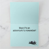 ホワイトウォーターラフティングデザイン誕生日カード カード (内部)