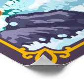 ホワイトウォーターラフティング – ローグ川，オレゴン ポスター (角)