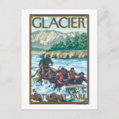 ホワイトウォーターラフティング – Glacier National Park, MT ポストカード (正面)