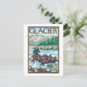 ホワイトウォーターラフティング – Glacier National Park, MT ポストカード (スタンド正面)