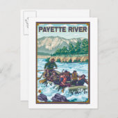 ホワイトウォーターラフティング – Payette River, Idaho ポストカード (正面/裏面)