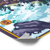 ホワイトウォーターラフティング – Wenatchee River, Washingto ポスター (角)