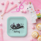 ホワイトウォーターリバーラフティングデザイン紙プレート ペーパープレート (パーティー)