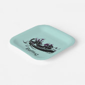ホワイトウォーターリバーラフティングデザイン紙プレート ペーパープレート (傾斜あり)