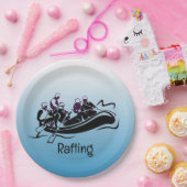 ホワイトウォーターリバーラフティングデザイン ペーパープレート (パーティー)