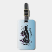 ホワイトウォーターリバーラフティングデザイン ラゲッジタグ (正面縦)